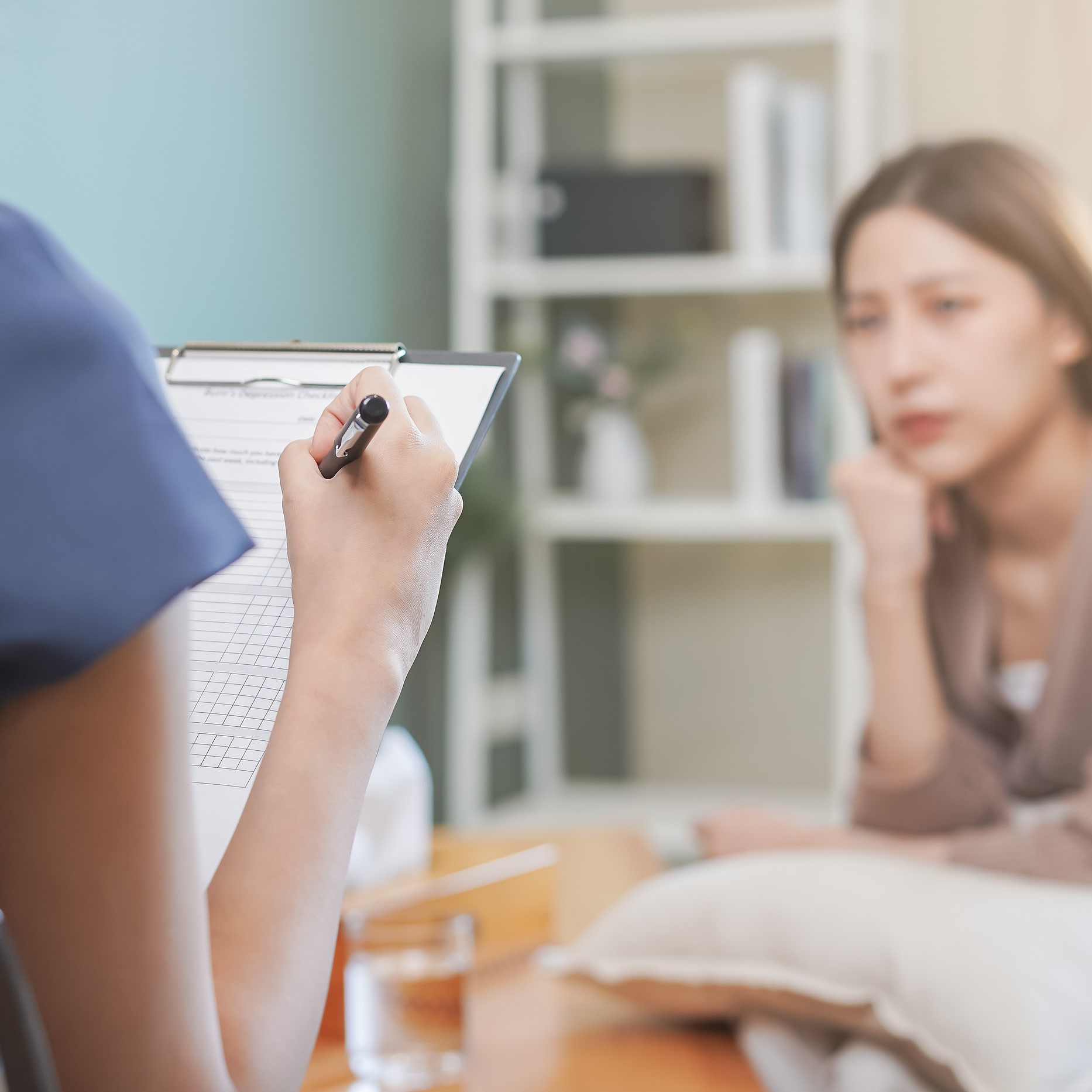 A woman visiting Seed of Hope to get Abortion Information in West Bend, Wisconsin